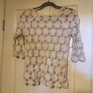 Floral see through top